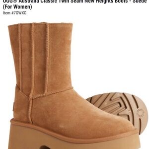 Ugg Twin Seams New Heights Suede Boots BNEW
